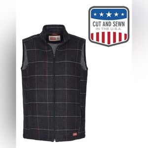 NWT Stormy Kromer Men’s Boundary Vest Indigo Plaid Size 2XL/ XXL Wool USA